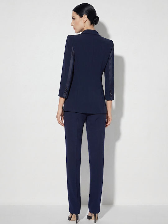 Elisabetta Franchi Women's Crepe Blazer Navy