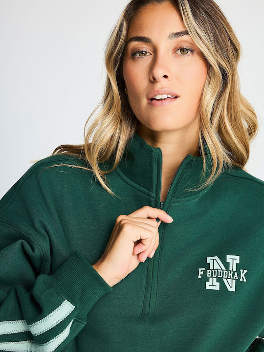 Cropped Women's Sweatshirt Green