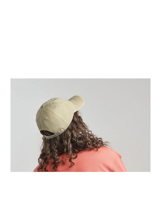 Sechs-Panel-Jockeycap Steingewaschen S-digg Atlantis Khaki