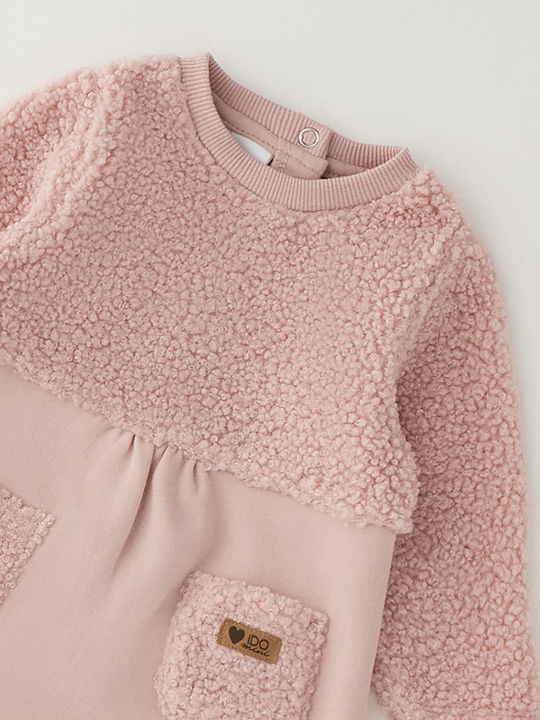 Kleid Strickkleid Light Pink