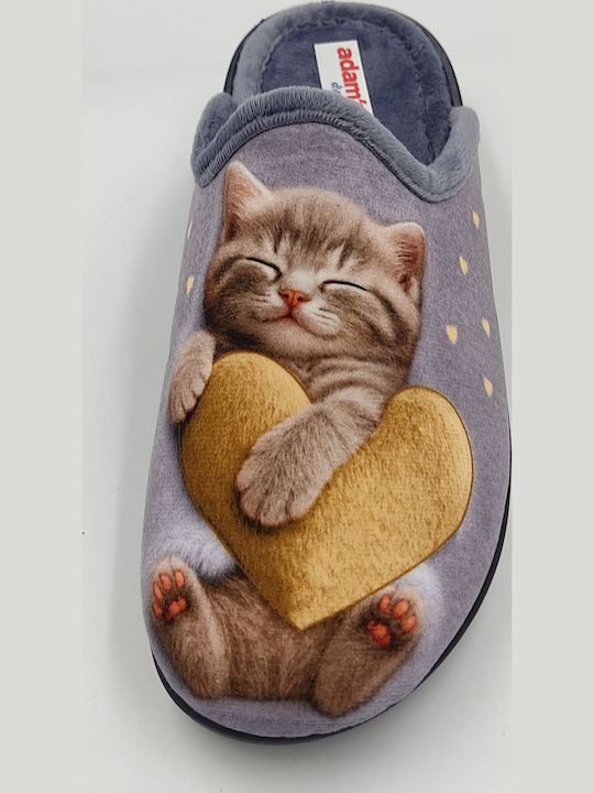 Winter Women's Slippers Animals Purple