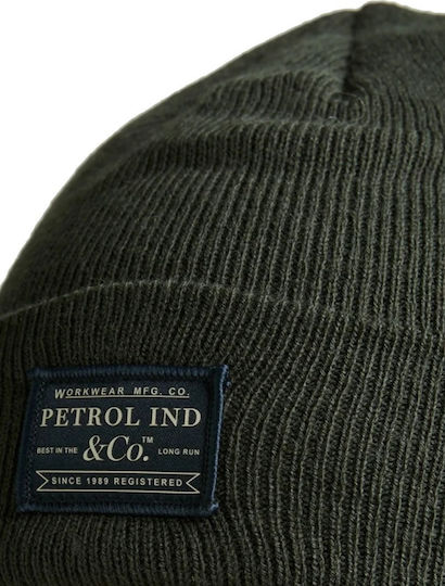 Unisex Knitted Beanie in Khaki