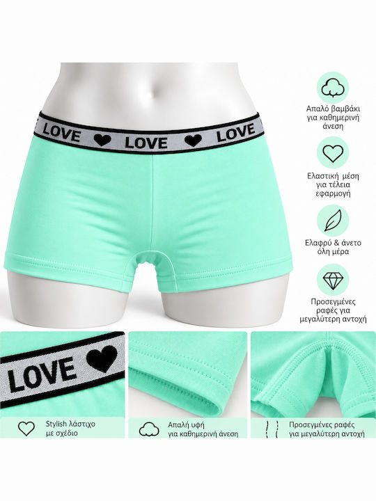 Roza Underwear Kids' Boxer Shorts Mint