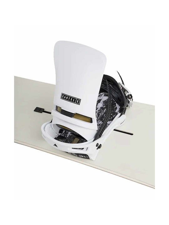 Burton Cartel X Re:Flex Legături Snowboard pentru Bărbați Albe