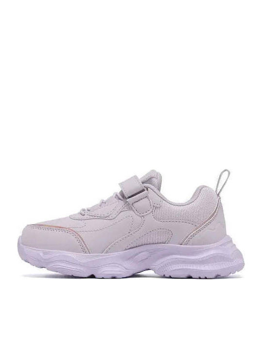 Kids Sneakers with Hoop & Loop Closure Purple
