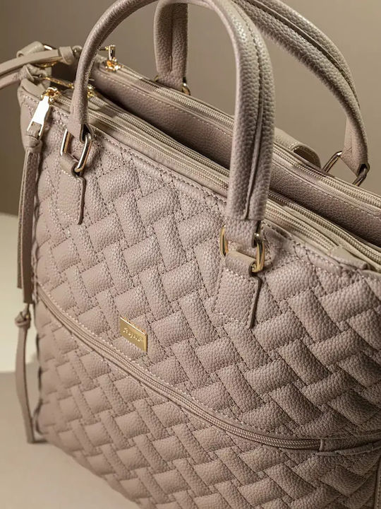 Damenrucksack / Schultertasche / Crossbody-Tasche Beige