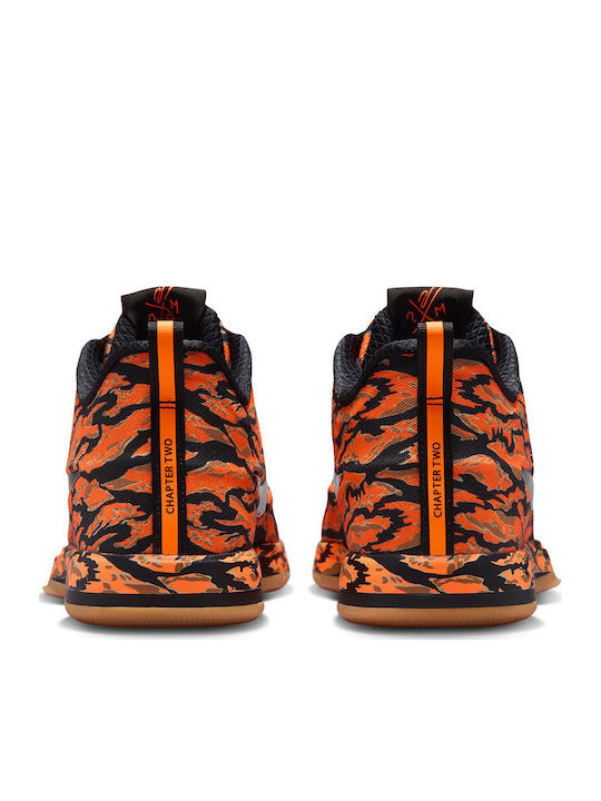 Book 2 „Tiger Camo“ Ниски Баскетболни Обувки Черни / Total Orange / Flax