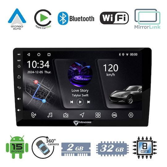 VenCore Auto-Audiosystem für Honda Accord 2002–2021 (Bluetooth/USB/AUX/WiFi/GPS/Apple CarPlay/Android Auto) mit 10,1-Zoll-Touchscreen