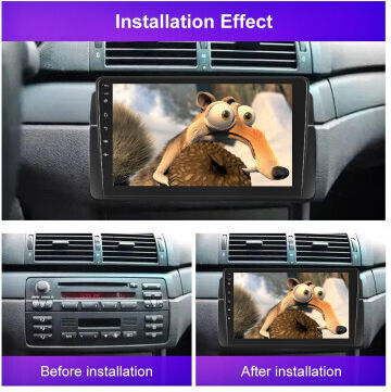 Smartic Πρόσοψη Συμβατή με Οθόνη 9" για BMW Σειρά 3 / E46 1997-2005