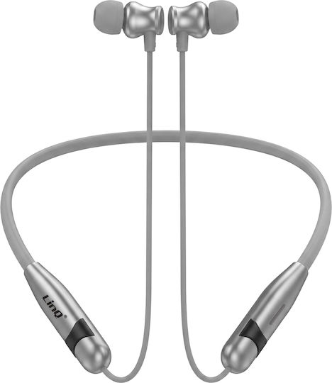 LinQ In-Ear Bluetooth Слушалки за Свободни Ръце, Устойчиви на Изпотяване, Сребристи