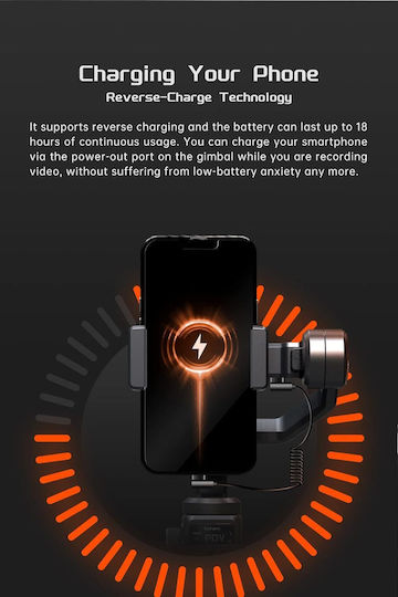 Hohem Handy-Gimbal mit 18 Stunden Laufzeit