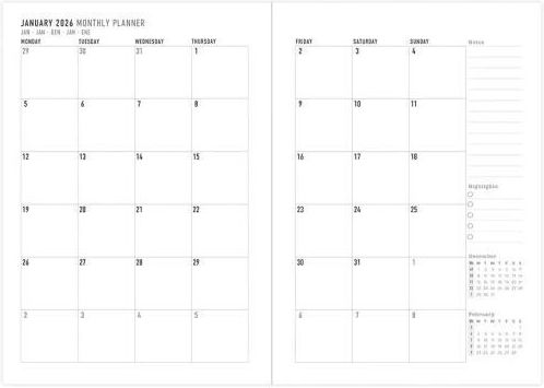 Letts Tageskalender A5 2027