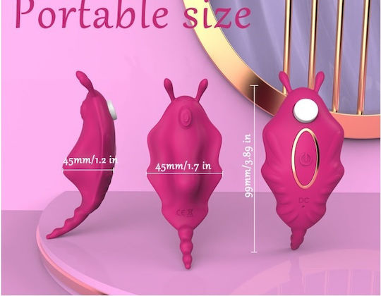 Ophelia's Dream Mini Vibrator for Couples with Remote Control 9.9cm Pink