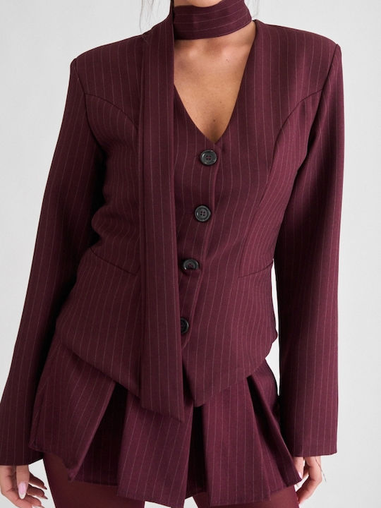 Decoro Sacou Dama Burgundy