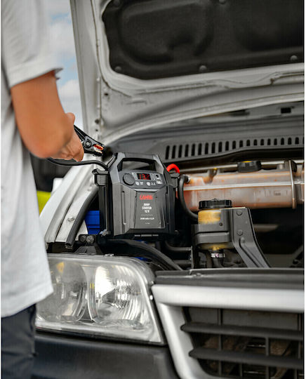 Lampa Преносим Стартер за Автомобилен Акумулатор и Мотоциклет 24000mAh с Външна Батерия / USB / Фенер / Помпа 12V