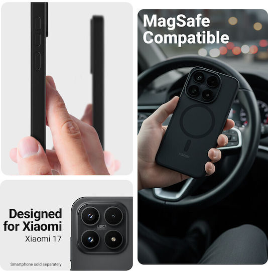 Crong Hybrid Matte Magnetic Wallet Μαύρο (Xiaomi 17)