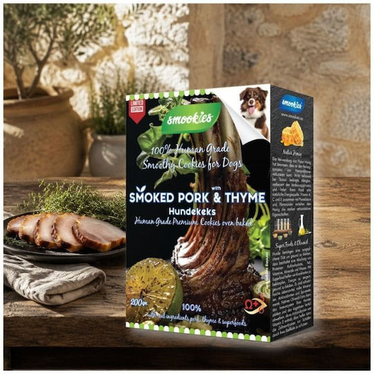 Smookies Hundekeks mit Schweinefleisch, Honig, Olivenöl, Weizen, Ei, Milch, Früchten und Kartoffeln 200 g 3 Stück