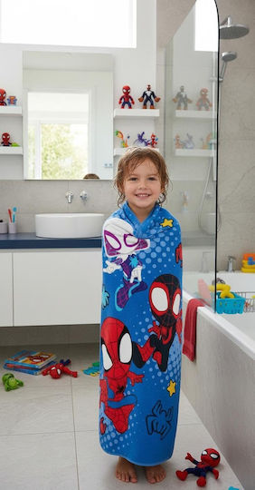 Marvel Spidey & His Amazing Friends Prosop de Plajă pentru Copii 70x140cm 100% Bumbac