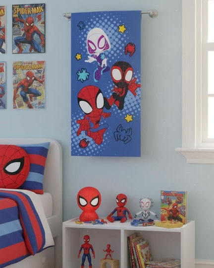 Marvel Spidey & His Amazing Friends Prosop de Plajă pentru Copii 70x140cm 100% Bumbac