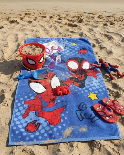Marvel Spidey & His Amazing Friends Prosop de Plajă pentru Copii 70x140cm 100% Bumbac