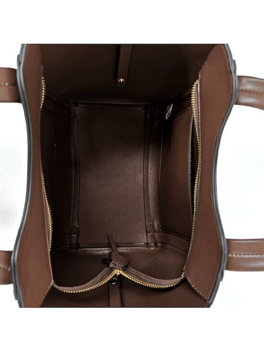 Women's Tote Bag Suede Brown