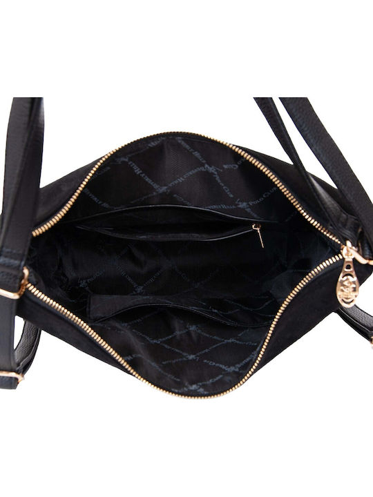 Damen-Schultertasche / Rucksack Schwarz