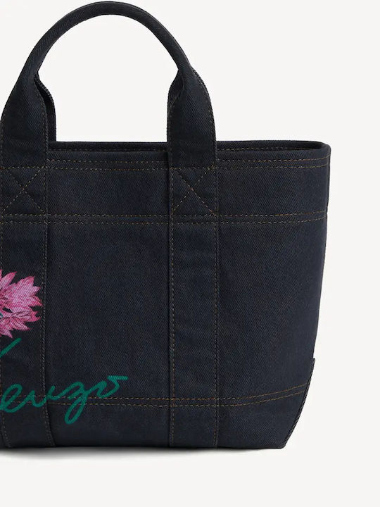Geantă Tote de Damă din Material Textil Albastru Marin