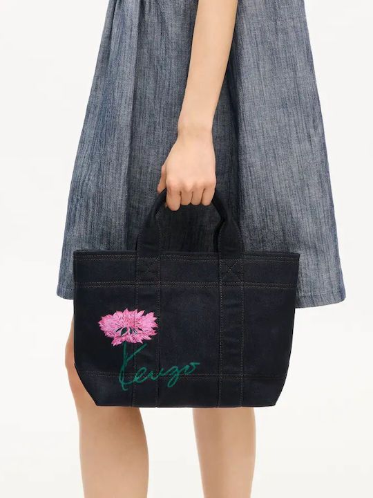 Geantă Tote de Damă din Material Textil Albastru Marin