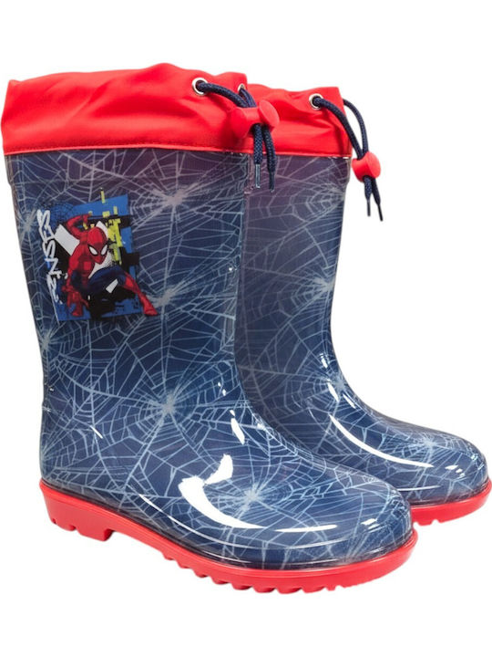 Cizme de ploaie pentru copii Spiderman Albastre
