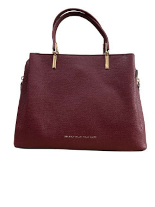 Burgunderrote Damenhandtasche BH-4711b