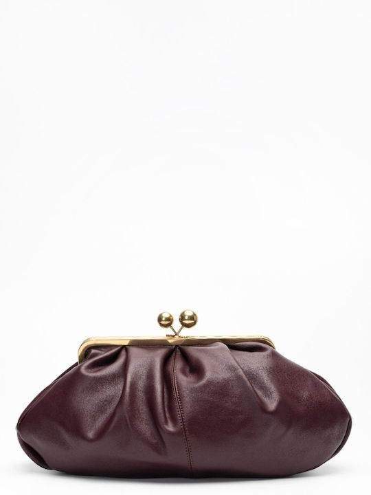 Women's Burgundy Clutch