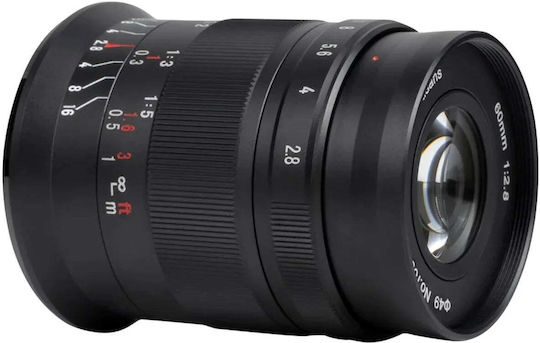 7artisans Obiectiv Foto Crop 60mm F/2.8 Macro Macro pentru Montură Nikon Z Negru