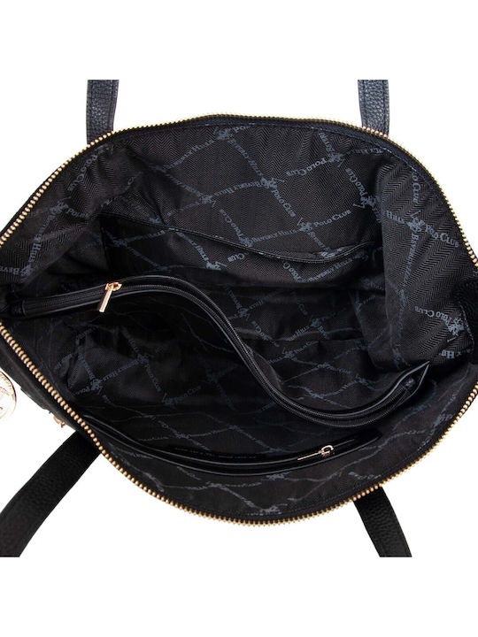 Schwarze Damen-Schultertasche