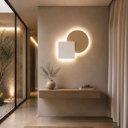 Zambelis Lights Стенна Лампа с Вграден LED Кафяво 60x65 см