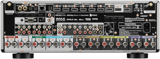 Marantz Cinema 50 Series 2 9.4 Channel 4K/8K Home Cinema Amplifier 110W/8Ω 150W/6Ω with HDR and Dolby Atmos Silver
