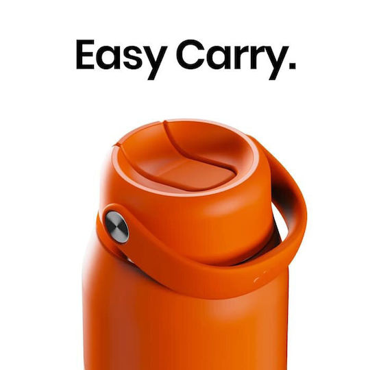 ION Audio Μπουκάλι Θερμός Ανοξείδωτο 360ml Tangerine Orange