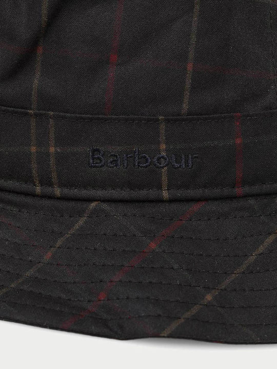 Barbour Pălărie Bărbătească Textilă Tartan, Stil Bucket, Gri