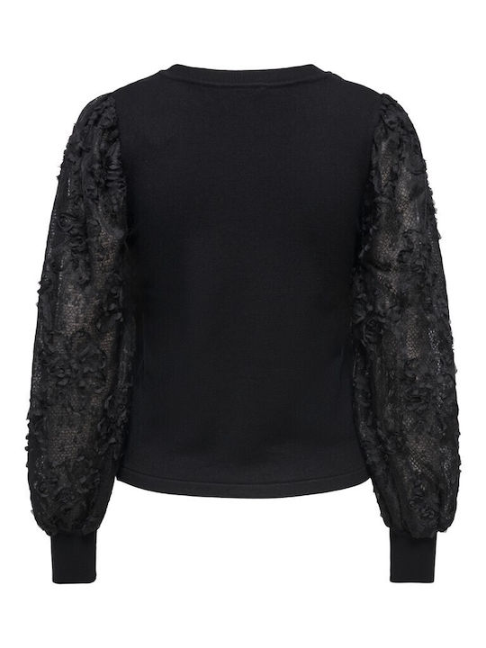 Only Women's Long Sleeve Black Sweater