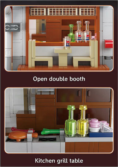 CaDA Bricks Cuburi de Construit Japanese Tapas Bar pentru 14+ Ani 1195 Piese