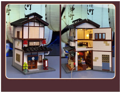 CaDA Bricks Cuburi de Construit Japanese Tapas Bar pentru 14+ Ani 1195 Piese