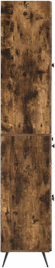 Biblioteci din Lemn de Stejar Afumat (2 buc.) 66x34,5x90 cm