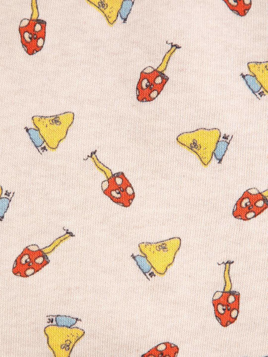 Kinder-Sweatshirt Ecru Mush Monster Duo Allover