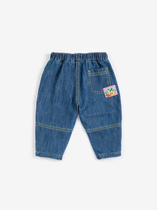 Bobo Choses Blugi Denim Taxi Saurus pentru Copii, Albaștri