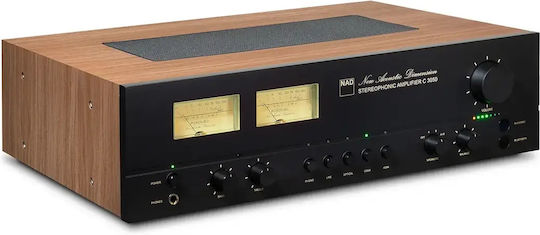 Nad C 3050 BluOS Edition Интегриран Hi-Fi Стерео Усилвател 100W/4Ω 100W/8Ω C 3050 Орехово кафяво