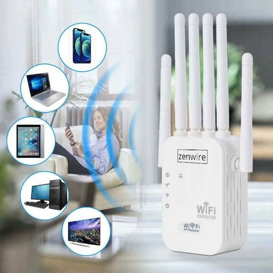 Zenwire WD-R1201U WiFi Extender Dual Band (2.4 & 5GHz) 1200Mbps