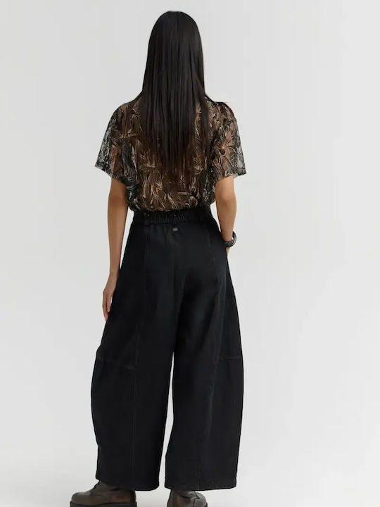 Rinda Damenjeans in lockerer Passform Schwarz