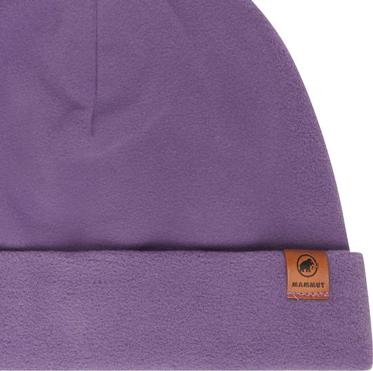 Beanie Unisex Fleece Σκούφος Πλεκτός σε Λιλά χρώμα