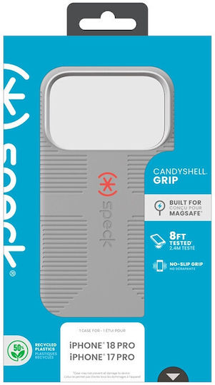 Speck Candyshell Grip Заден Калъф Пластмасов Сив (iPhone 18 Pro / 17 ProNokia 2.4)