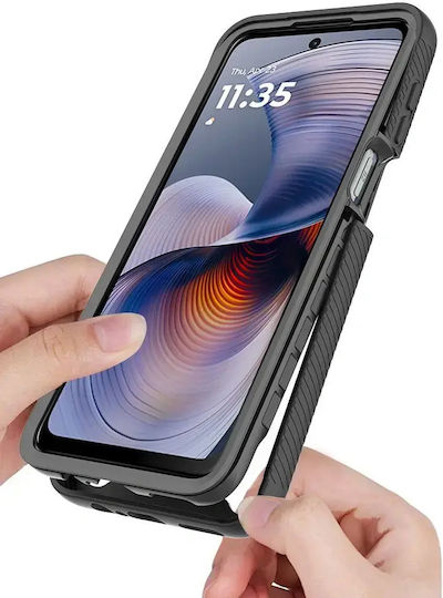 Tech-Protect Defense Back Cover Μαύρο (Moto G15)
