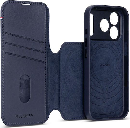 Decoded Leder-Brieftasche in Marineblau (iPhone 18 Pro Max / 17 Pro MaxXiaomi 17 Pro Max)